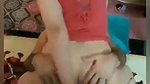 Big ass wife riding hard  moan