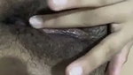 Sexy babe fingering and showing boobs