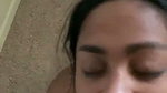 Sexy babe getting huge cumshot on face