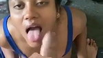 Sexy babe getting huge cumshots from bf