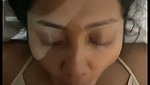 Sexy babe getting huge cumshots from bf