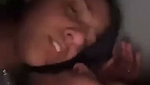 Sexy babe kissing and blowjob with bf