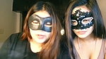 Two beautiful girl enjoying them on live