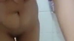 Beautiful girl show her huge boobs  pussy