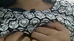 Sexy girl boob pressing  enjoying herself