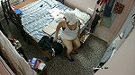Fatty aunty Changing dress  showing huge boobs
