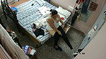 Fatty aunty Changing dress  showing huge boobs