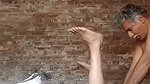 Fatty old man having small dick try to fuck hard neighbour aunty