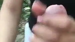 Girlfriend giving Blowjob  fuck hard in middle of jungle