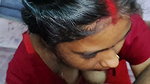 Bhabhi suck devar cock  cum inside her mouth