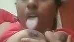 Tamil aunty sucking boob herself  show