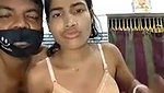 Bhabhi giving Blowjob  husband rubing her wife pussy