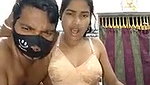 Bhabhi giving Blowjob  husband rubing her wife pussy