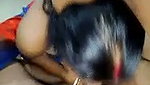 Bhabhi giving Blowjob  husband rubing her wife pussy
