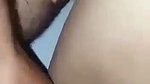 Boyfriend taping his dick on gf pussy  cum on her