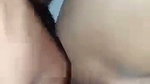 Boyfriend taping his dick on gf pussy  cum on her