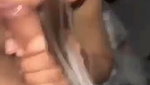 Horny babe sucking dick and riding bf