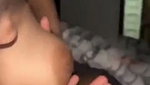 Horny babe sucking dick and riding bf