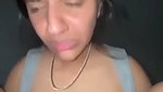Horny babe sucking dick and riding bf