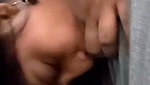 Girlfriend Blowjob  boyfriend suck her boobs in restaurant