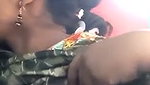 Girlfriend Blowjob  boyfriend suck her boobs in restaurant