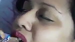 beautiful aunty showing boobs  eating chocolate