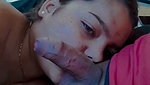 Girlfriend giving Blowjob to bf cock