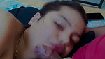 Girlfriend giving Blowjob to bf cock