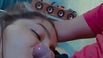 Girlfriend giving Blowjob to bf cock
