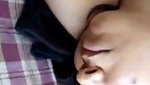 Beautiful sexy girlfriend slepping  bf recording