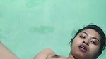 Sexy beautiful girl rubing her wet pussy  enjoying the pain