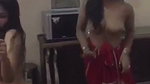 Sexy hot girls dancing  showing boob