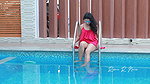 Resmi R Nair Pool Side Sensual Photoshoot Video  1080 X 1920