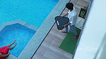 Resmi R Nair Pool Side Sensual Photoshoot Video  1080 X 1920