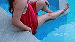 Resmi R Nair Pool Side Sensual Photoshoot Video  1080 X 1920