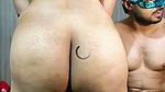 Sexy aunty enjoying with her partner on live