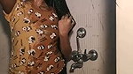 Sexy girl bathing  showing her figure