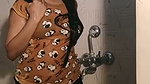 Sexy girl bathing  showing her figure