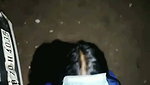 Sexy girlfriend giving Blowjob to bf on road