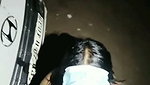 Sexy girlfriend giving Blowjob to bf on road