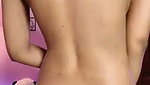 Sexy girl bathing showing asshole  dancing