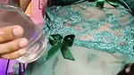 Sexy girl drilling her pussy with black dilo