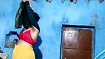 Village aunty Changing dress