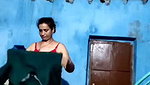 Village aunty Changing dress