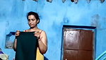 Village aunty Changing dress
