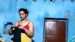 Village aunty Changing dress