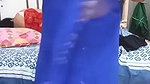 Mature lady transparent saree showing her nipple on live