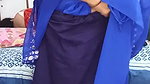 Mature lady transparent saree showing her nipple on live