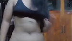 Hot girl showing her big ass  Masturbating in bathroom