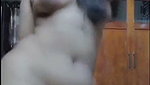 Hot girl showing her big ass  Masturbating in bathroom